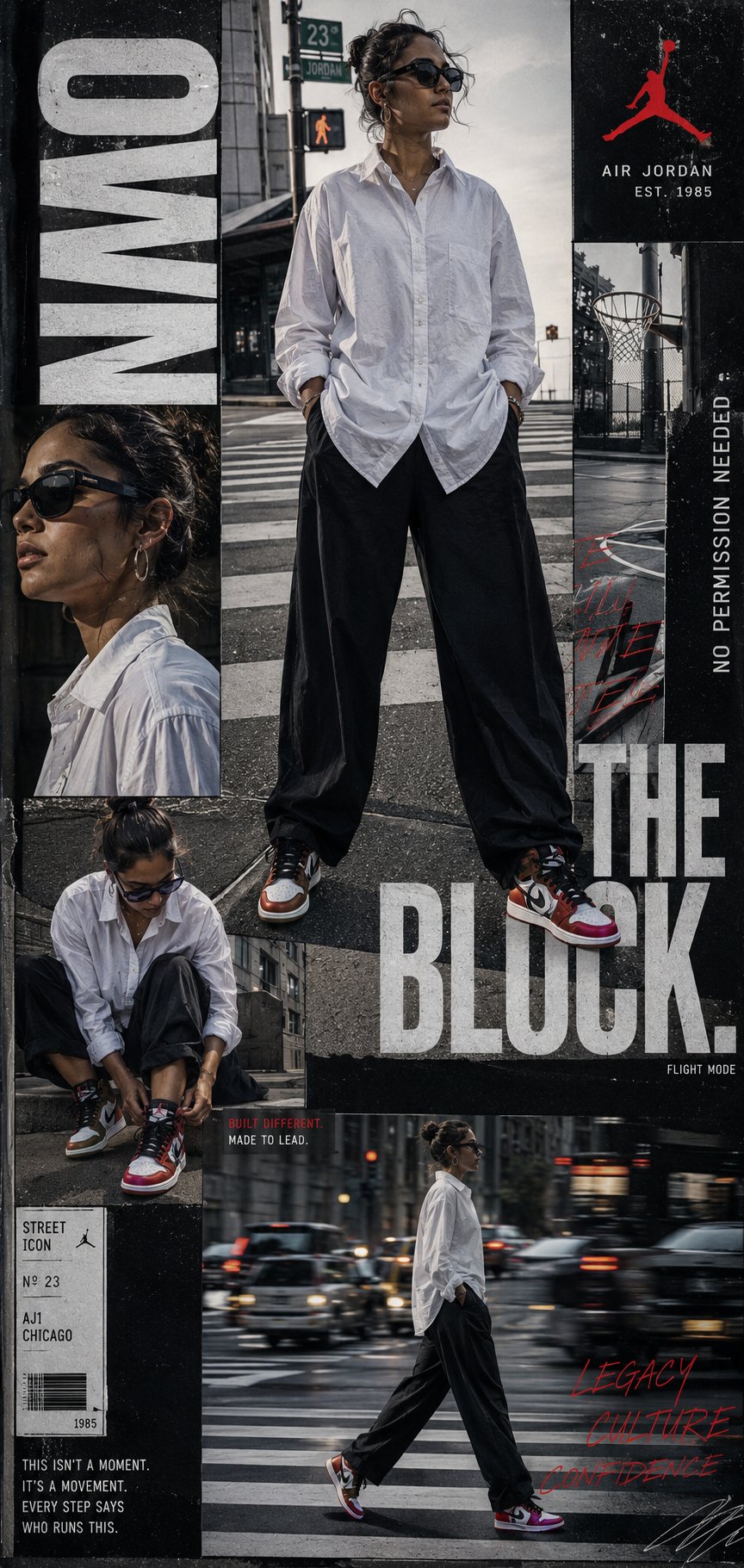 OWN THE BLOCK 街头海报 案例